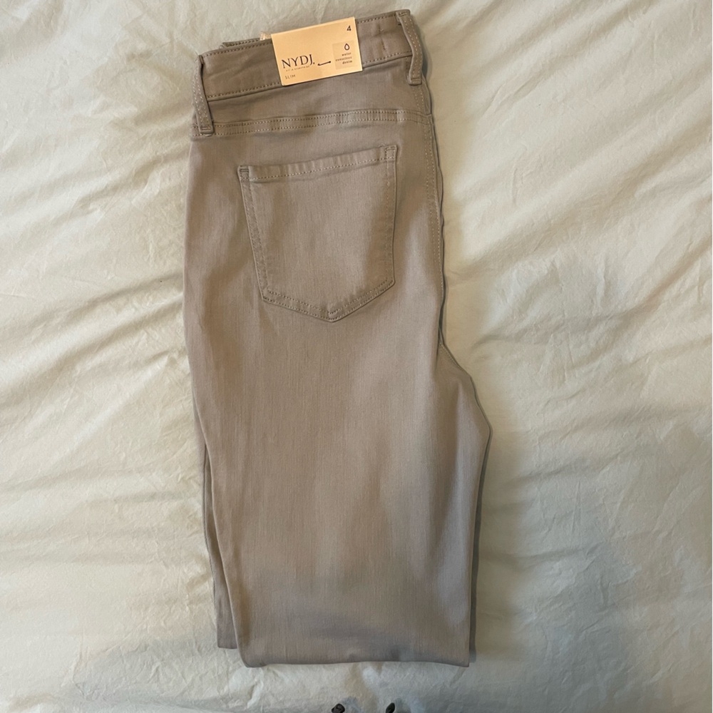 NYDJ Light Gray Slim Jeans